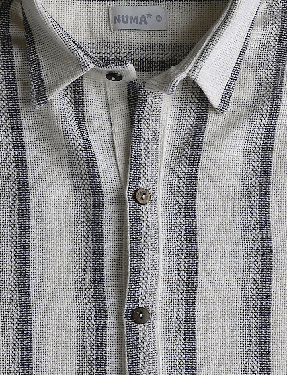 Camisa tejido textura - Gris