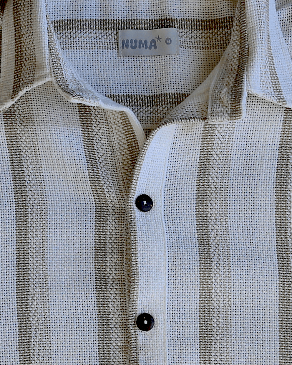 Camisa tejido textura - Baige