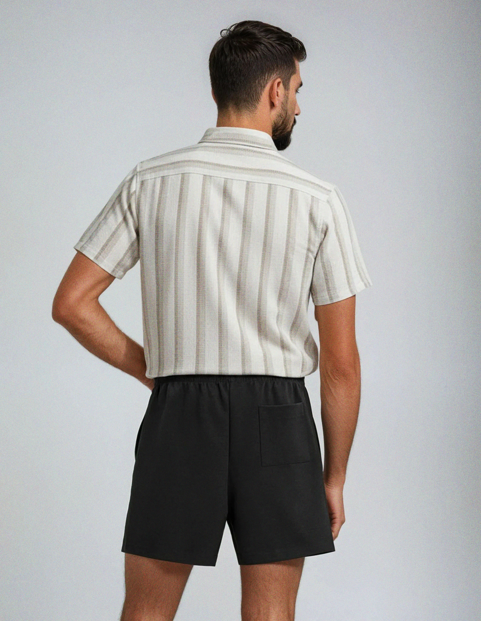 Camisa tejido textura - Baige