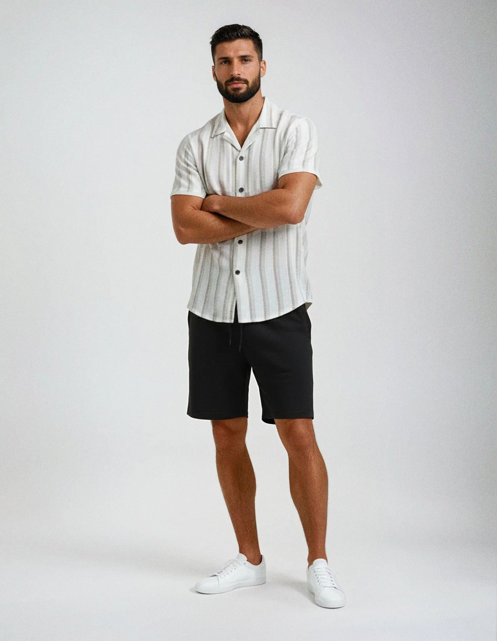 Camisa tejido textura - Baige
