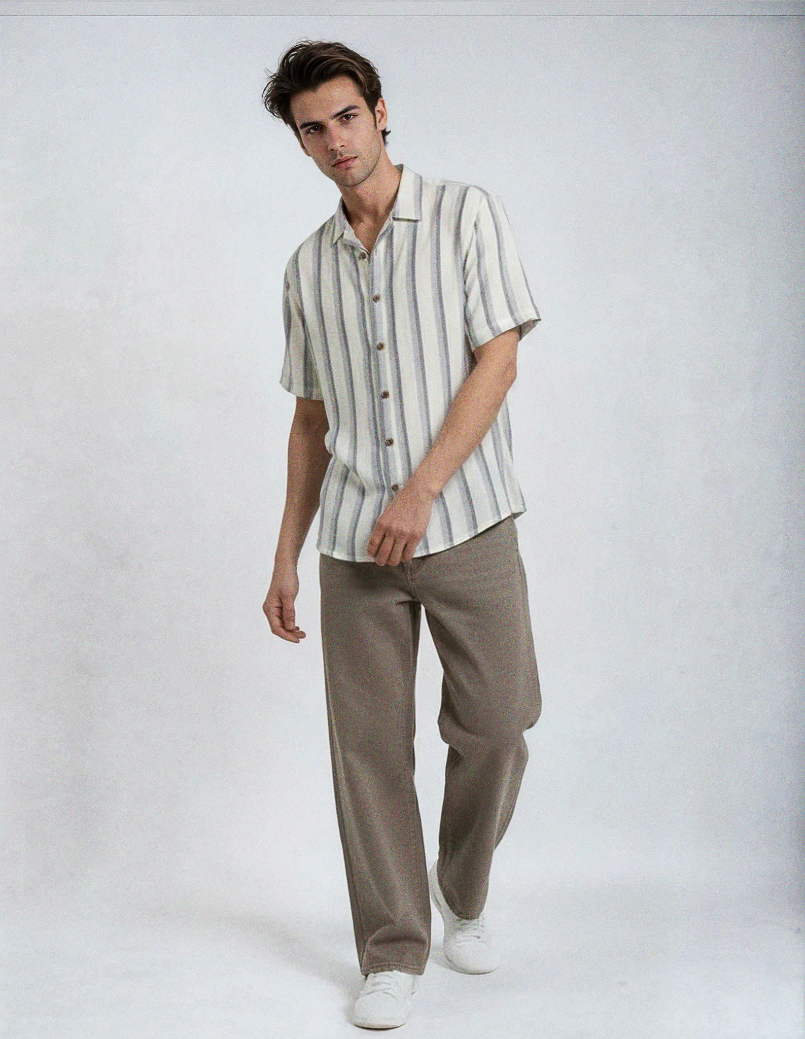Camisa tejido textura - Gris