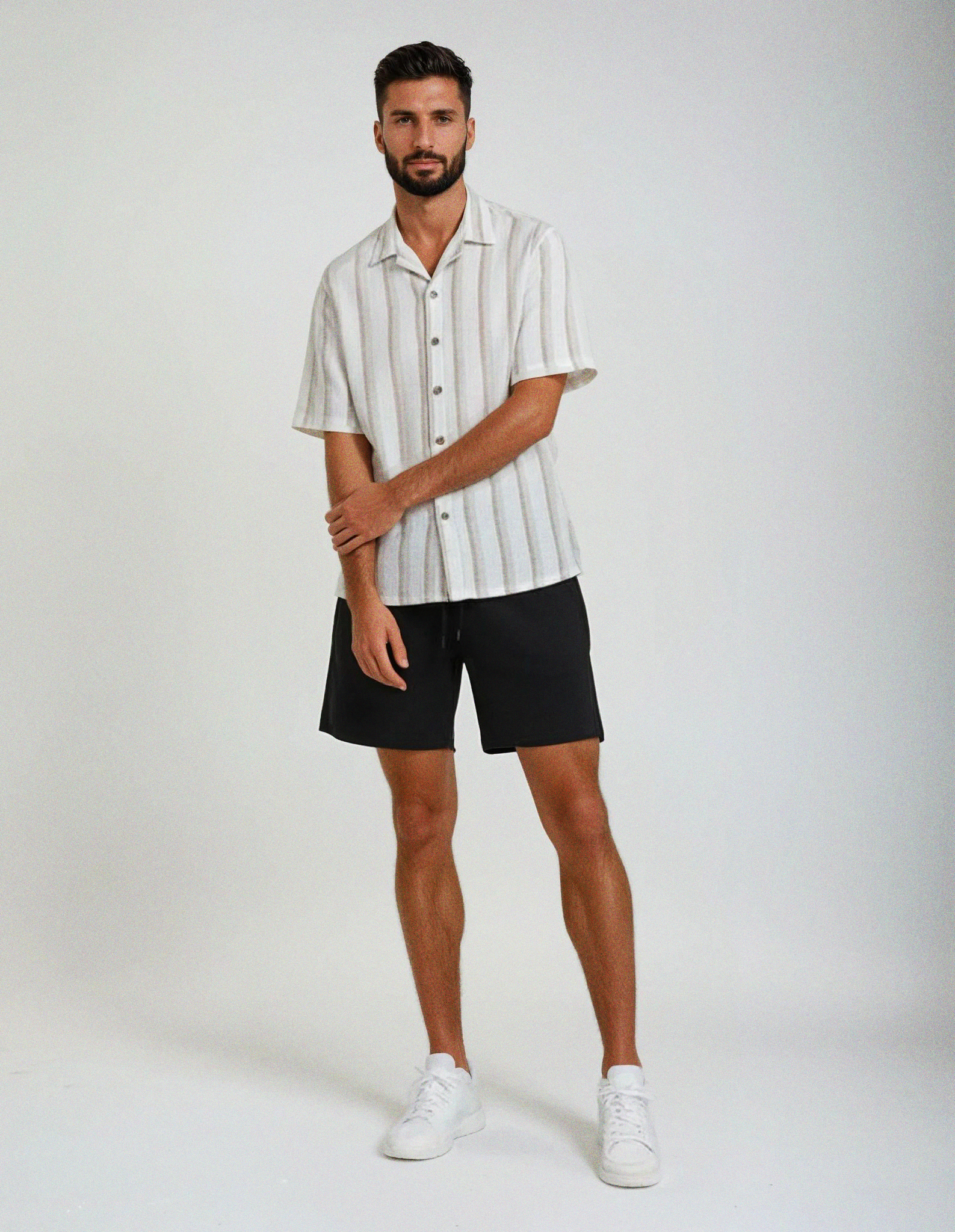 Camisa tejido textura - Baige