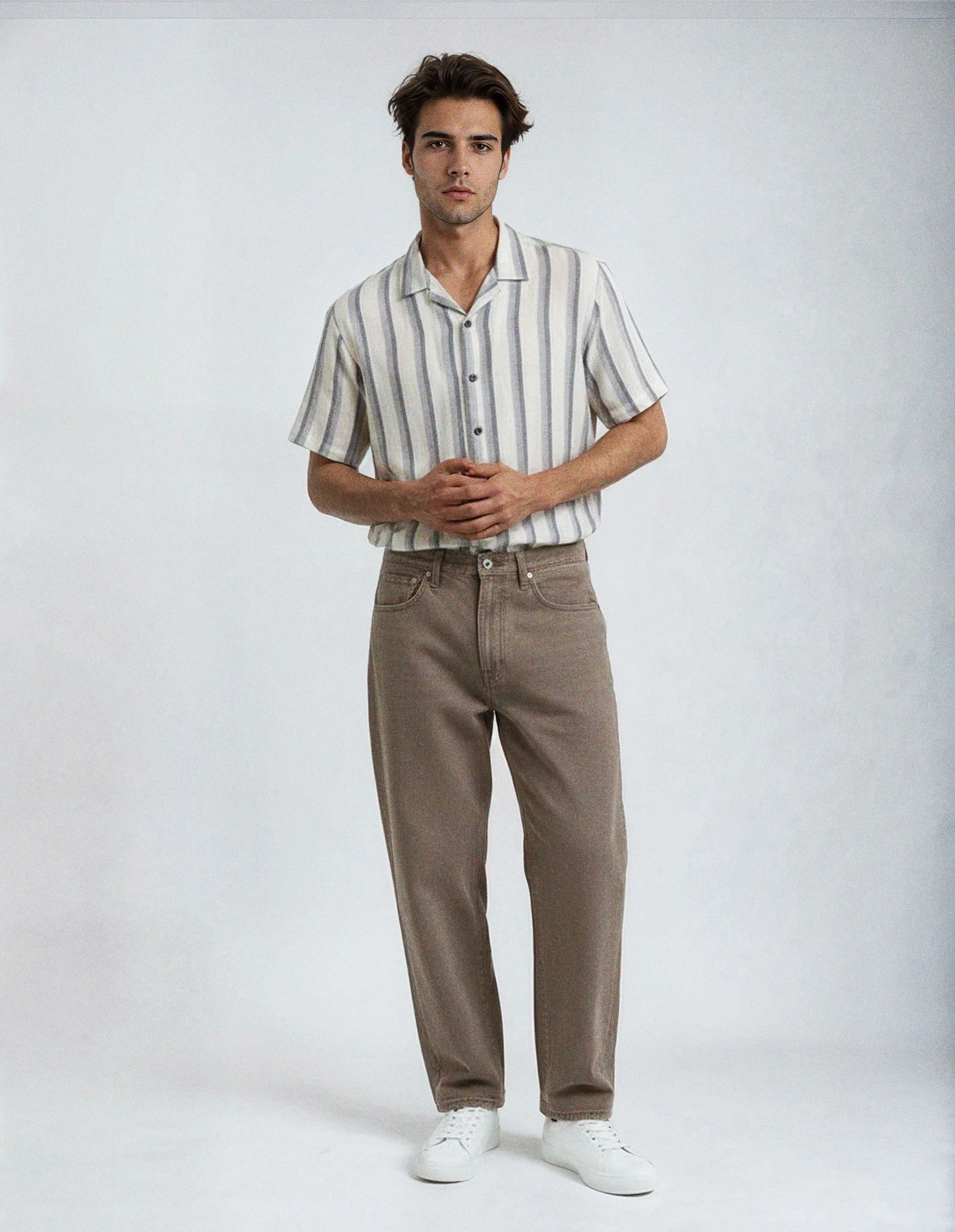 Camisa tejido textura - Gris